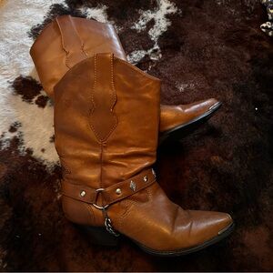 Brown Leather Cowboy Boots